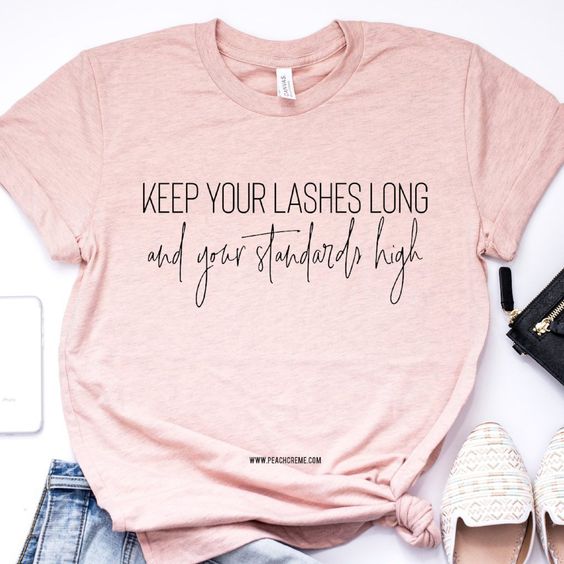 Keep Your Lashes Long Short-Sleeve Unisex T-Shirt EM01