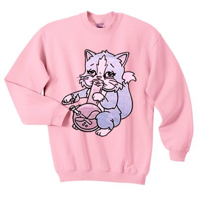 Pastel Bong Cat Sweatshirt VL01