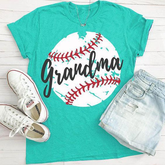 Baseball Grandma T-Shirt VL01