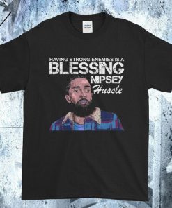 Blessing Nipsey Hussle Print T-Shirt SR01