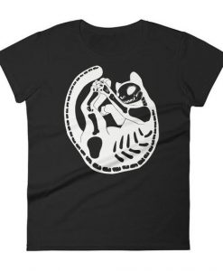 Cat Skeleton T-Shirt EL01