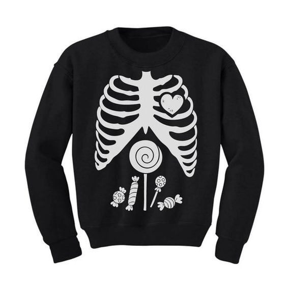Children Skeleton Candy Sweatshirt EL01