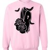 Coffin Bats and Roses Sweatshirt EL