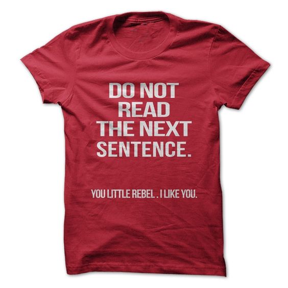 Do Not Read T-shirt AI01