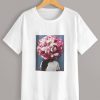 Floral and Figure print T-Shirt DV01