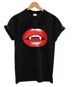 HalloweenRed Vampire-Kiss-T-shirt ER01