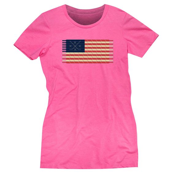 Hockey Laces Flag T-Shirt EL