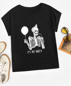 Human Skeleton Print T-Shirt EL01
