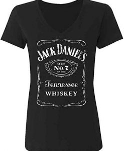 Jack Daniel's Large Women Vneck T-Shirt DV01