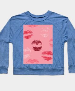 Lip Print Kisses sweatshirt ER01