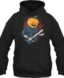 Pumpkin Head Rocker Halloween Hoodie SR01