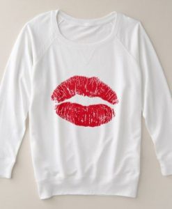 Red Kissing Lips Sweatshirt ER01
