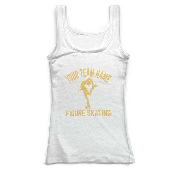 Skating Team Fitted Figure Tank Top DV01