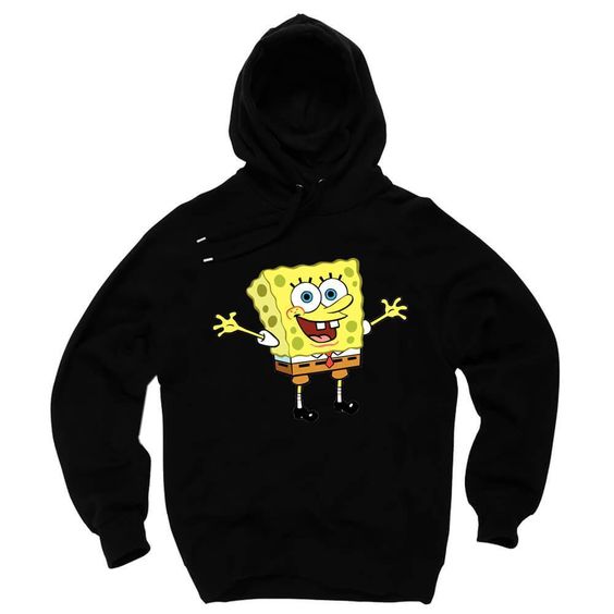 Sponge Bob Squarepants Black Hoodie DV01