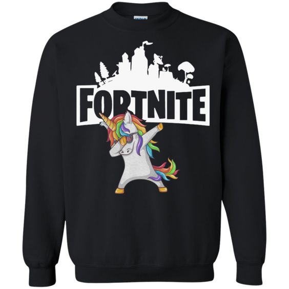 Unicorn Dadbing Fortnite Sweatshirt EL01