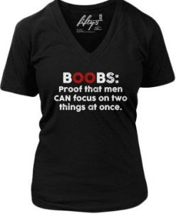 Women Boobs Deep Vneck T-Shirt DV01