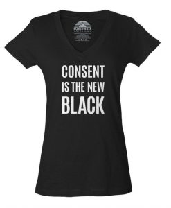 Women Consent is the new Vneck T-Shirt DV01