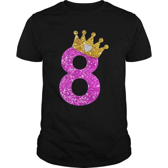 8th Birthday Girl T-Shirt ER1N