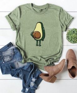 Avocado Print Cuffed Tee T-Shirt At HN22N