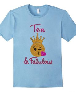 Birthday Girl Fabulous Emoji T-Shirt ER1N