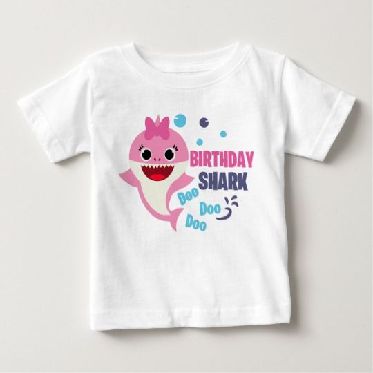 Birthday Shark Baby T-Shirt ER1N