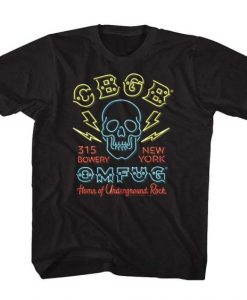 CBGB Neon Sign Tshirt EL2N