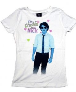Crushing on Nick Girls T shirt ER29N