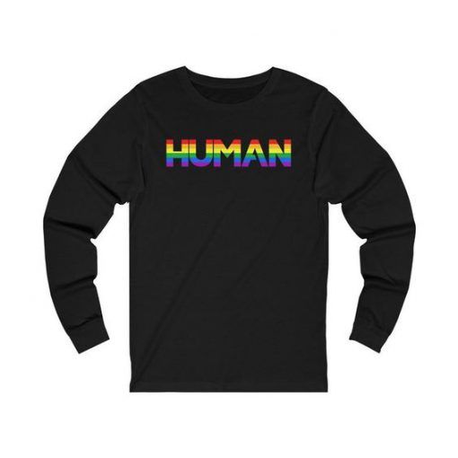 Human Rainbow LBGT Gay Pride sweatshirt AI26N