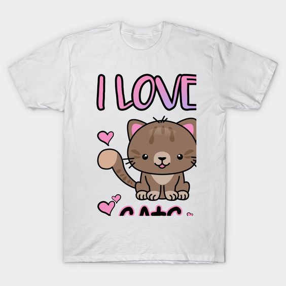 I Love Cats T-shirt FD4N