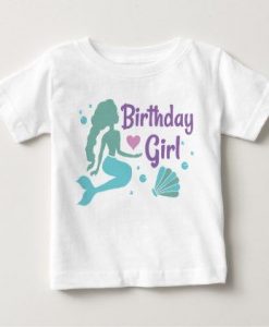 Mermaid Birthday Baby T-Shirt ER1N