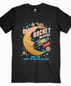 Moon Rocket Vintage T Shirt N26DN