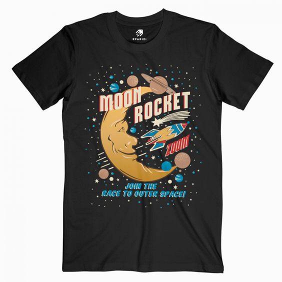 Moon Rocket Vintage T Shirt N26DN