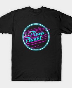 Neon Pizza Planet Tshirt EL2N