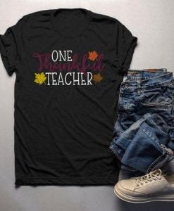 One Thankful Teacher Tshirt EL6N