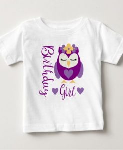 Owl Birthday T-Shirt ER1N