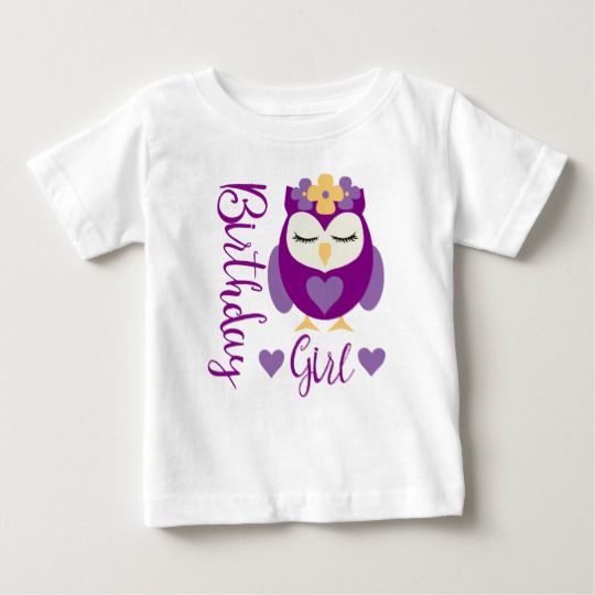 Owl Birthday T-Shirt ER1N