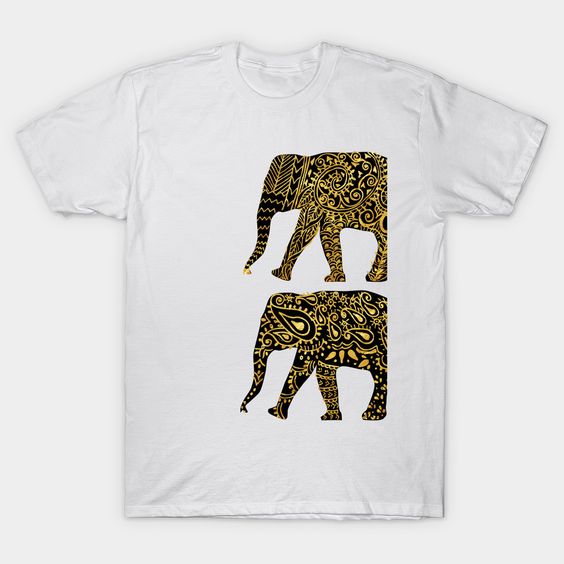 Pattered Elephants Classic T-Shirt FD4N