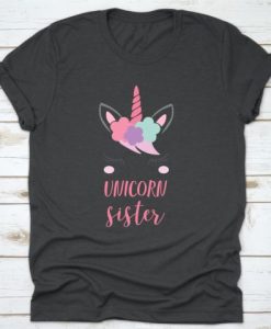 Unicorn Sister Matching Birthday T-shirt ER1N