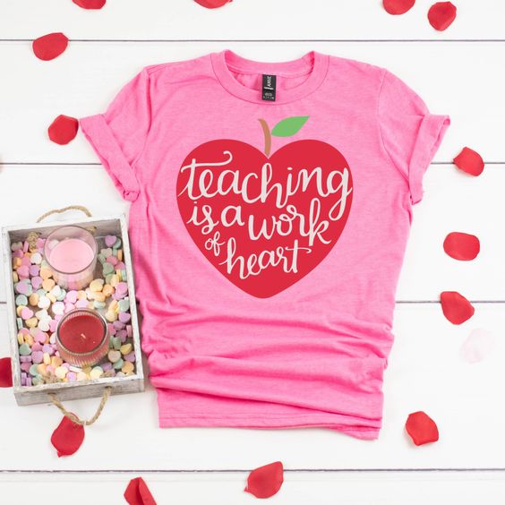 Valentines Day Teacher Tshirt EL6N