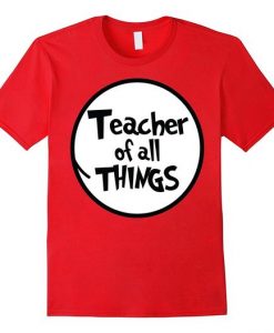 Womens Teacher Things Tshirt EL6N