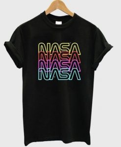nasa font neon t-shirt EL2N