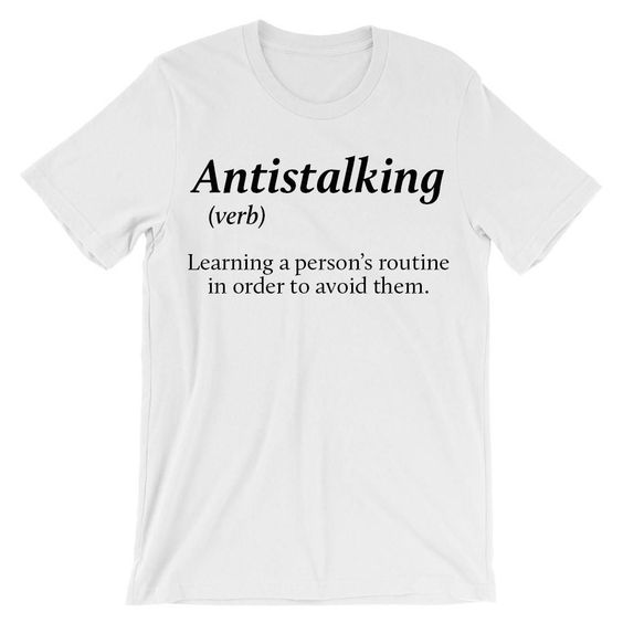 Antistalking verb T-Shirt ND21D