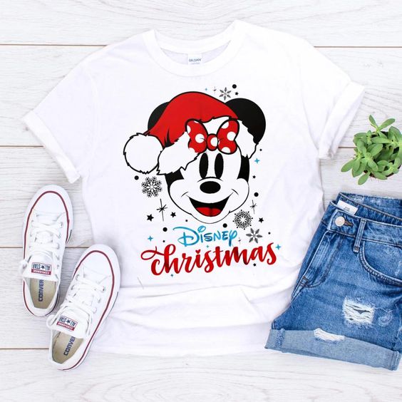 Disney Christmas Mickey T-Shirt VL6D