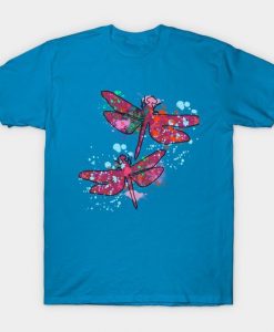 Dragonflies Watercolor T Shirt RS26D