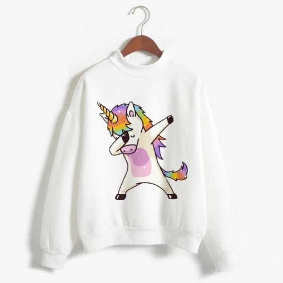 Girl Cartoon Unicorn sweatshirt ER2D