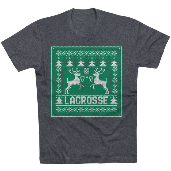 Lacrosse christmas T-shirt ER6D