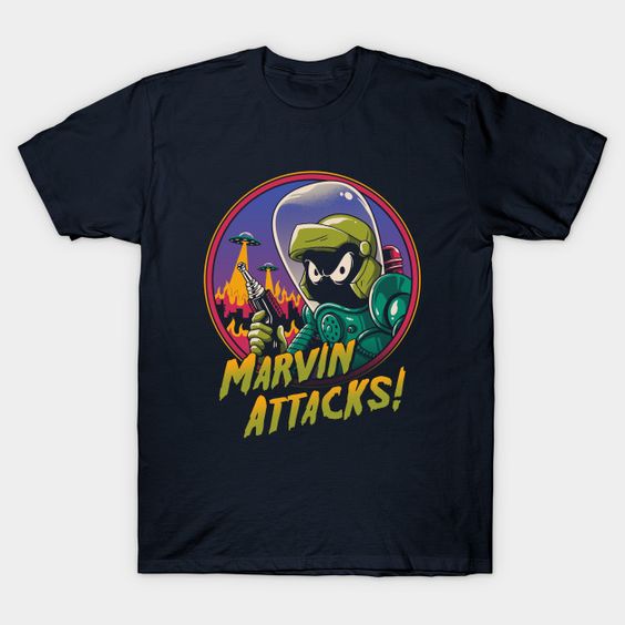 Marvin Attacks! T-Shirt VL24D