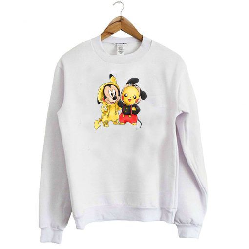 Mickey and Pikachu Sweatshirt D4AZ