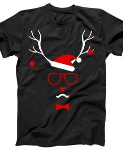 Santa Hat Antlers T-Shirt EM9D