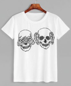 Skull Print T-shirt ER2D